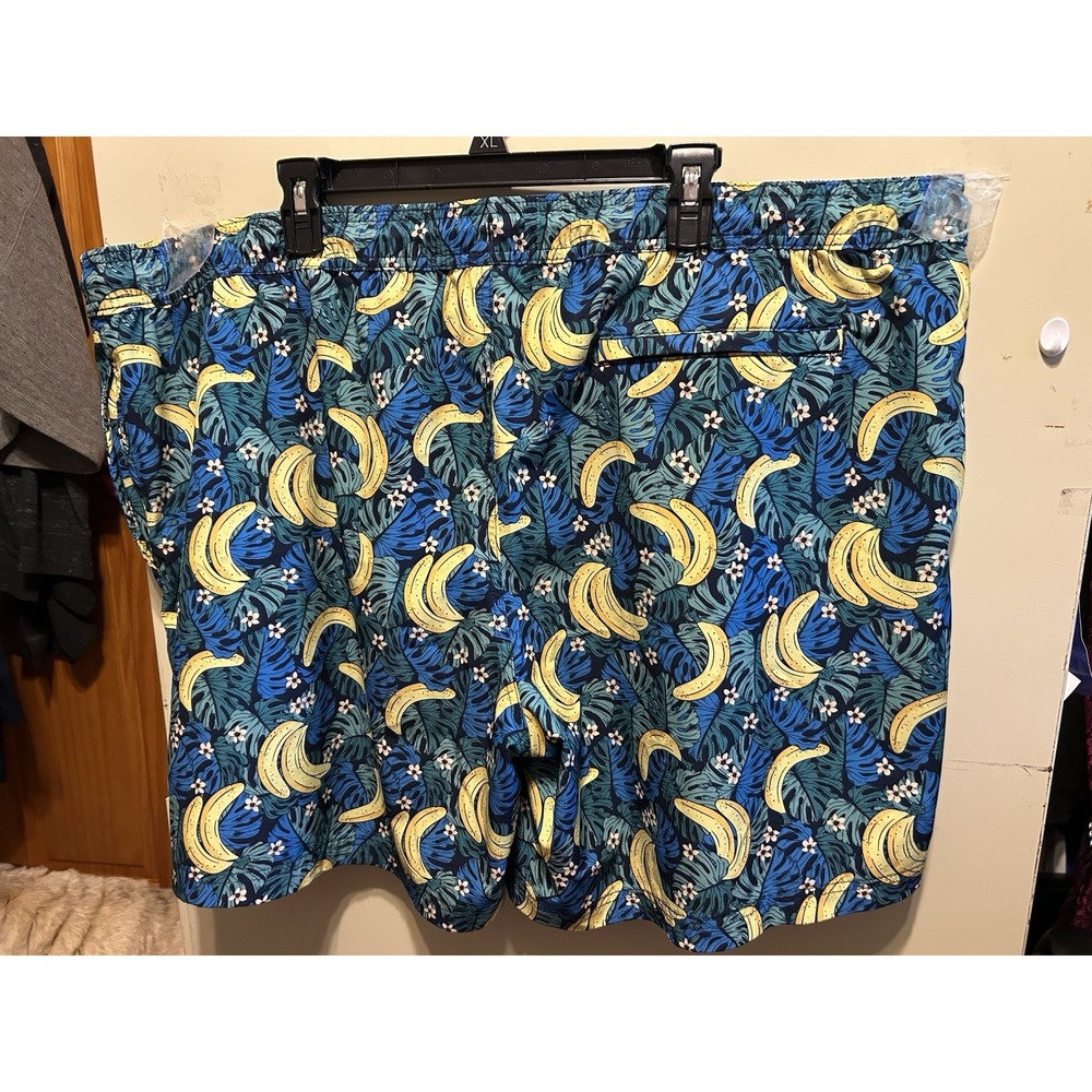 Men's Resort Swim Trunk Xxxl 3 Pocket Bananas  Tropical Beach Bathing Suit